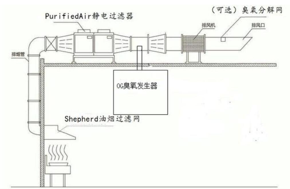 臭氧设备在厨房油烟消除领域中的应用(图1)
